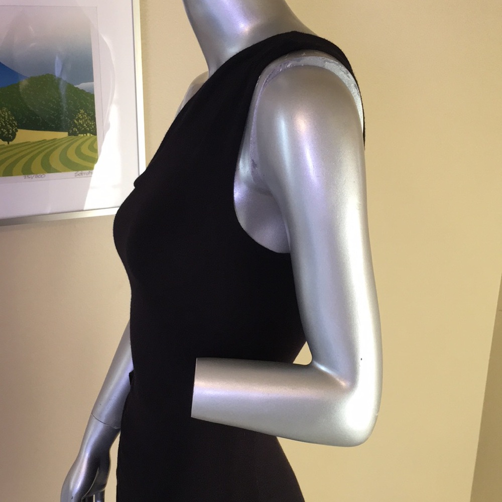 One Shoulder Ruched / Shirred Ruffle Dress - Picture 6 of 13